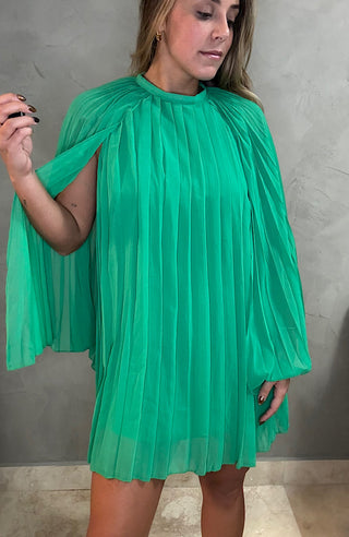 Emerald Cape Dress