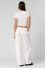 White Cargo Pants