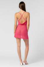Pink Mesh Cover Up