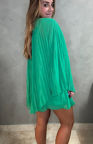 Emerald Cape Dress
