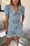 Puff Sleeve Romper