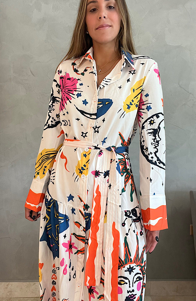 Galaxy Shirt Dress