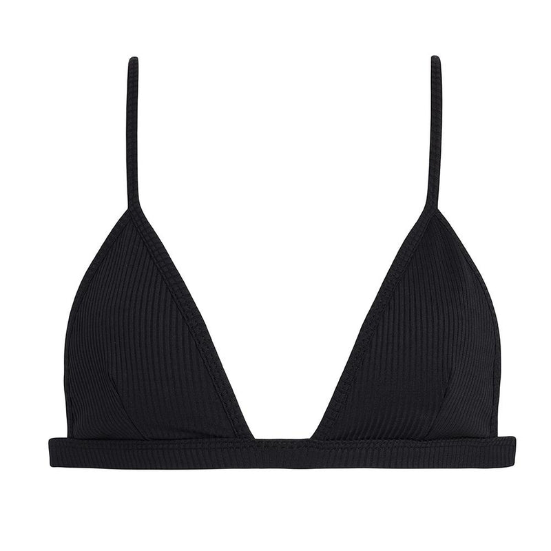 Black Rib Bikini Top & Uno Bottom