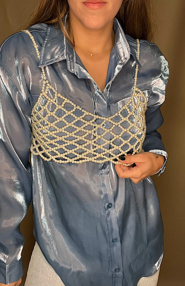 Beaded Net Cami